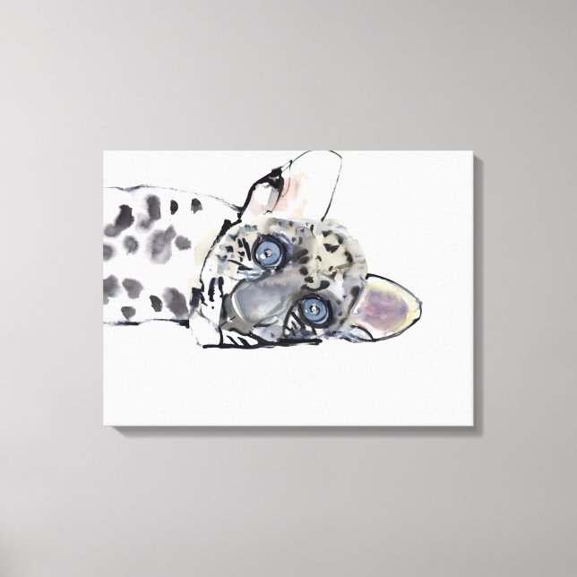 Arabischer Leopard 2008 3 Leinwanddruck (Vorderseite)