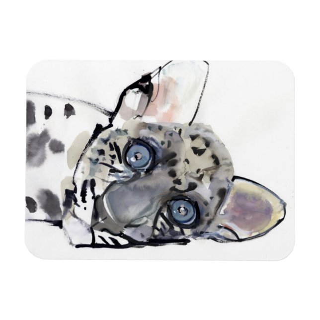 Arabischer Leopard 2008 3 Magnet (Horizontal)