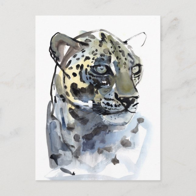 Arabischer Leopard 2008 4 Postkarte (Vorderseite)
