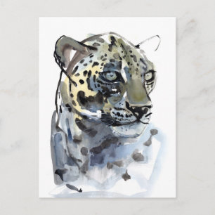 Arabischer Leopard 2008 4 Postkarte
