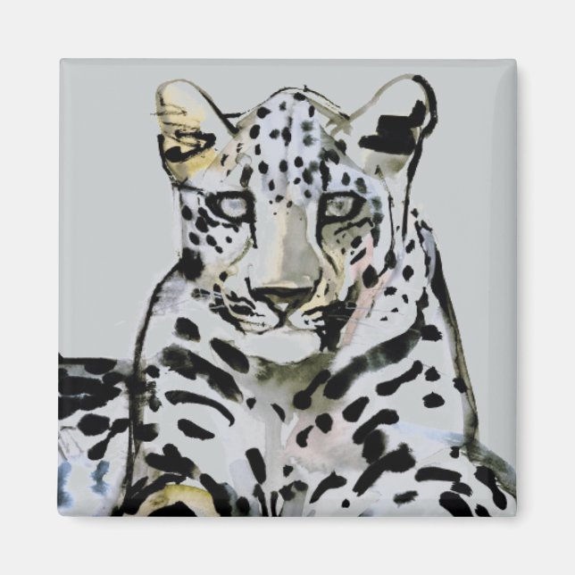 Arabischer Leopard 2008 7 Magnet (Vorne)
