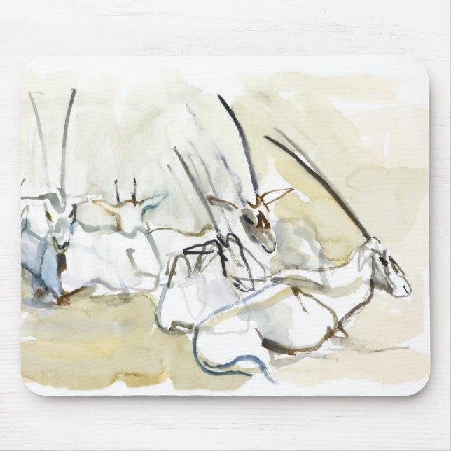 Arabischer Oryx 2010 2 Mousepad (Vorne)