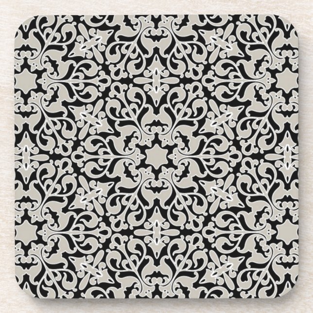 Arabisches Blumenmuster Untersetzer (Vorderseite)