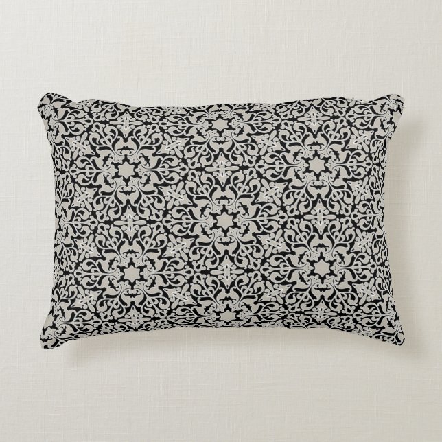Arabisches Blumenmuster Zierkissen (Vorderseite)