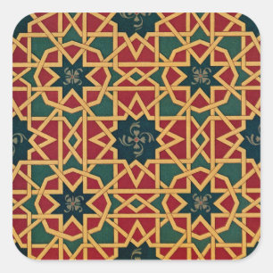 Arabisches Design #1 im Emporio Moffa Quadratischer Aufkleber