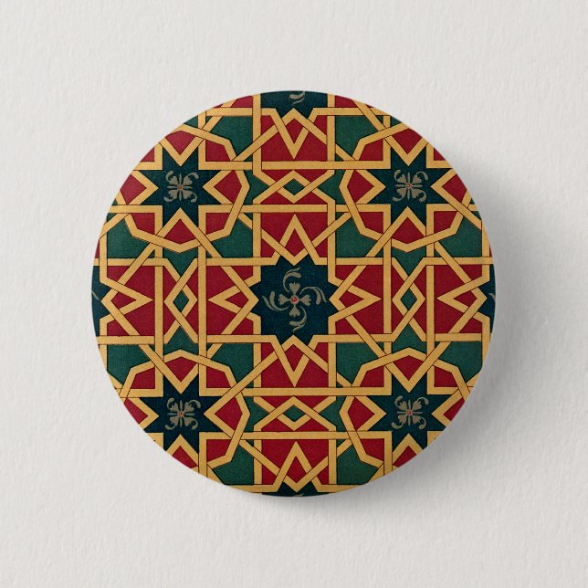 Arabisches Design #1 in Emporio Moffa Button (Vorderseite)