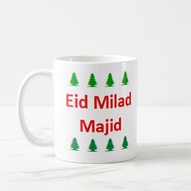 arabisches Eid Milad Majid Kaffeetasse (Links)
