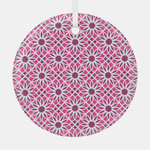 Arabisches geometrisches Ornament: nahtlose Textur Ornament Aus Glas