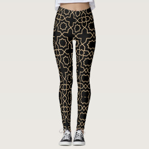 Arabisches islamisches goldenes Muster Leggings