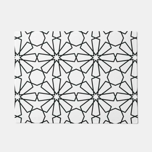 Arabisches Muster des islamischen geometrischen Mu Fußmatte (Vorderseite)