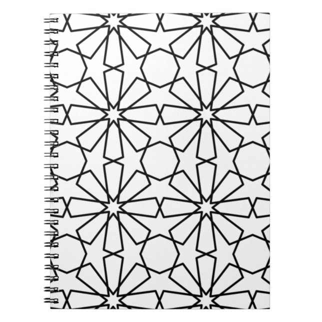 Arabisches Muster des islamischen geometrischen Mu Notizblock (Vorderseite)