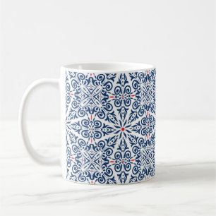 Arabisches nahtloses Muster. farbiger Hintergrund Kaffeetasse