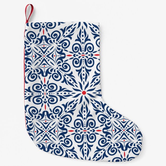 Arabisches nahtloses Muster. farbiger Hintergrund Kleiner Weihnachtsstrumpf (Vorderseite)