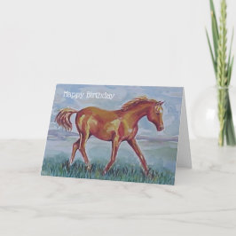 Arabisches Pferd zum Geburtstag Karte