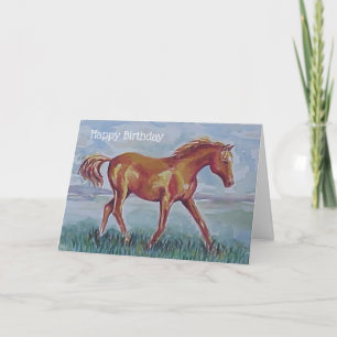 Arabisches Pferd zum Geburtstag Karte