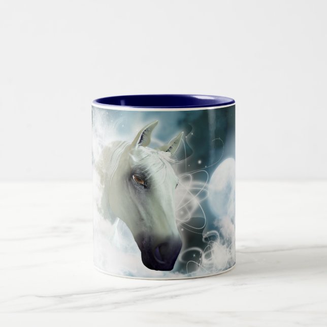 Arabisches Pferd Zweifarbige Tasse (Mittel)