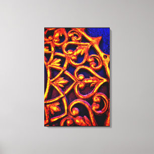 arabisches Türdesign Leinwanddruck