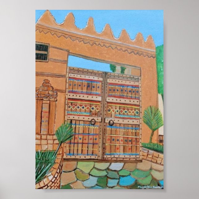 Arabisches Türposter Poster (Vorne)