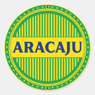 Aracaju City Pride – Brasilianische Identität Runder Aufkleber
