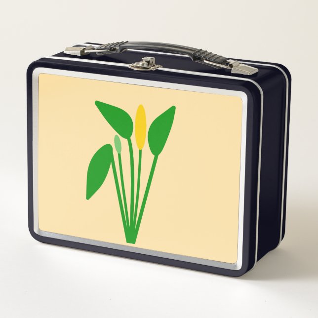 Araceae-Lunchbox Metall Brotdose (Vorderseite)