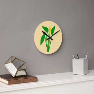 Araceae Wanduhr