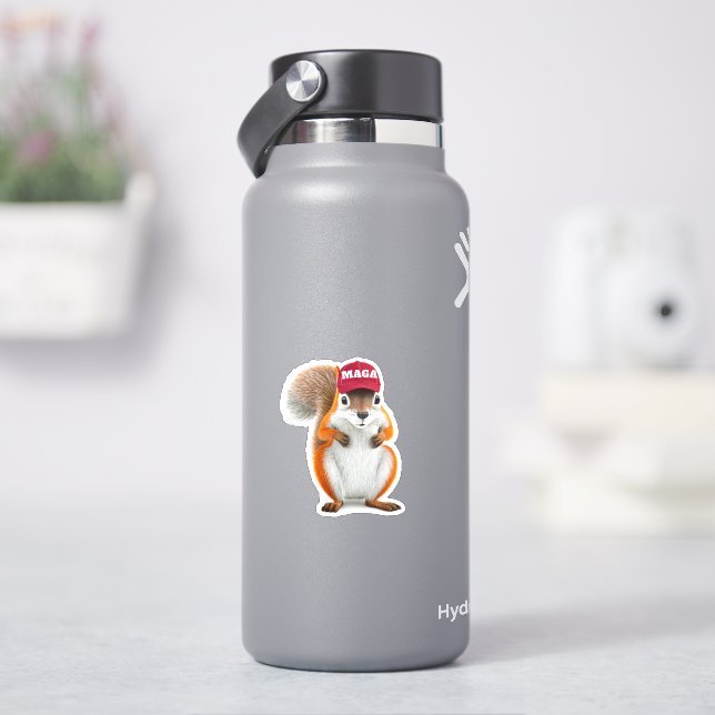 Arachide l'écureuil Sticker MAGA (HydroFlask)
