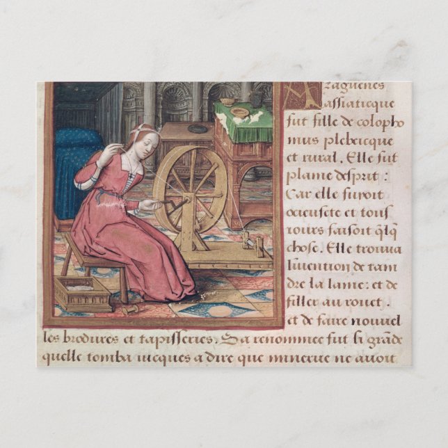 Arachne von "Vie des Femmes Celebres" Postkarte (Vorderseite)