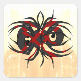 Arachnid der Verzweiflung Quadratischer Aufkleber