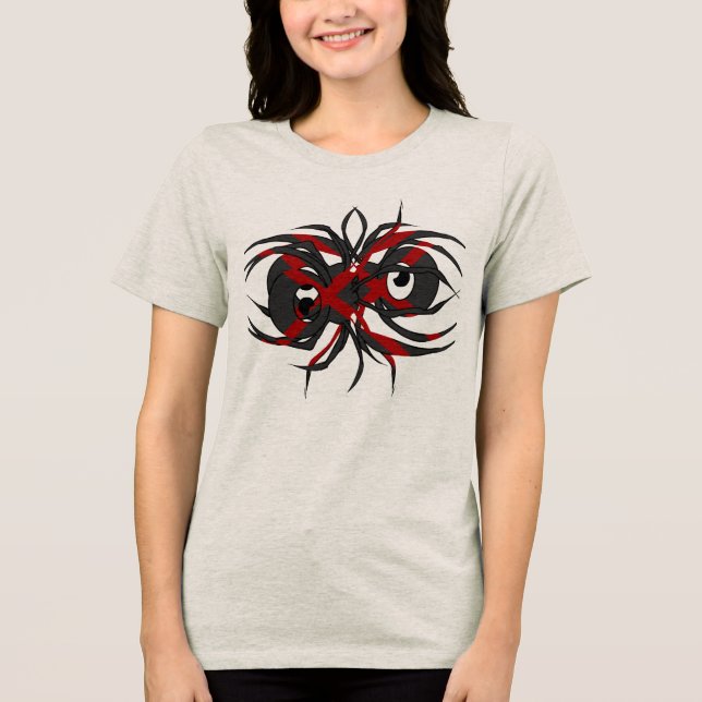 Arachnid der Verzweiflung Tri-Blend Shirt (Vorderseite)