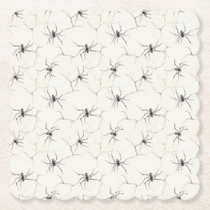 Arachnid Whispers - Halloween-Minimalismus Untersetzer
