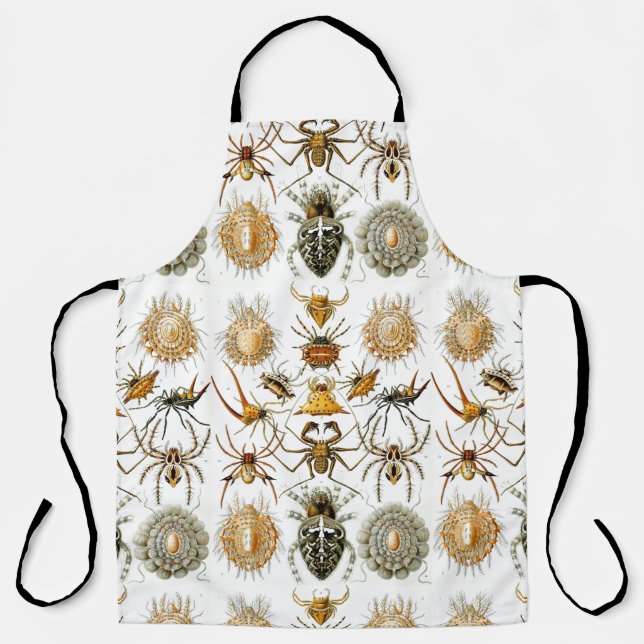 Arachnids von Haeckel Vintage Spinnentechnik Schürze (Vorderseite)