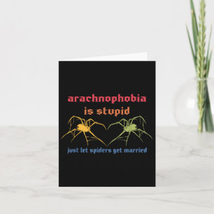 Arachnophobie ist stupid nur Gelassen Spider bekom Karte