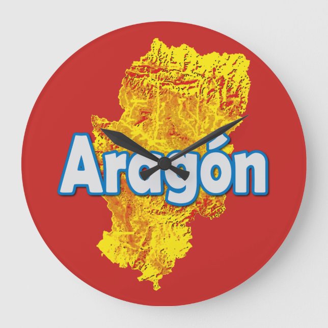 Aragon Große Wanduhr (Vorderseite)