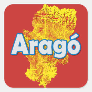 Aragon Quadratischer Aufkleber