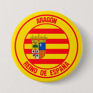 Aragón Round Emblem Button