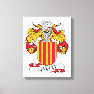 Aragonien-Familienwappen Leinwanddruck