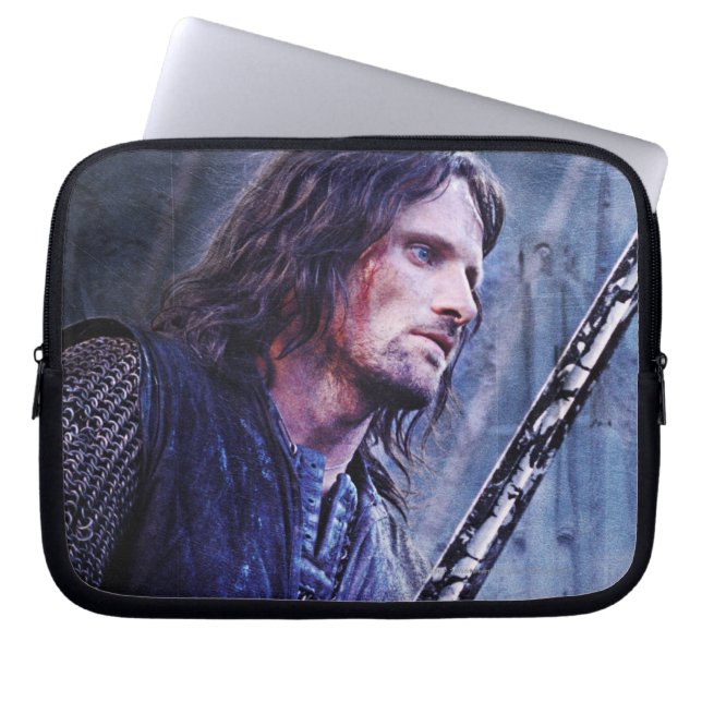 Aragorn mit Blut Laptopschutzhülle (Vorderseite)