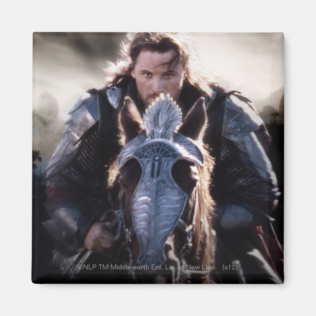 Aragorn Reitpferd Magnet (Vorne)