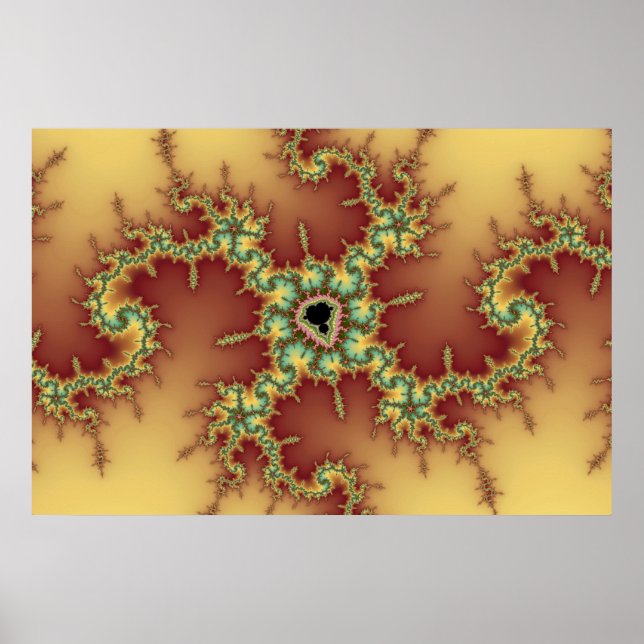 Araignée asiatique - Poster fractal (Devant)