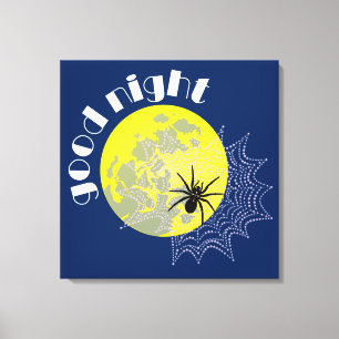 Araignée croisée sur toile à pleine lune Toile