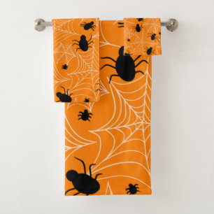 Araignée d'Halloween orange décoratif éffrayant