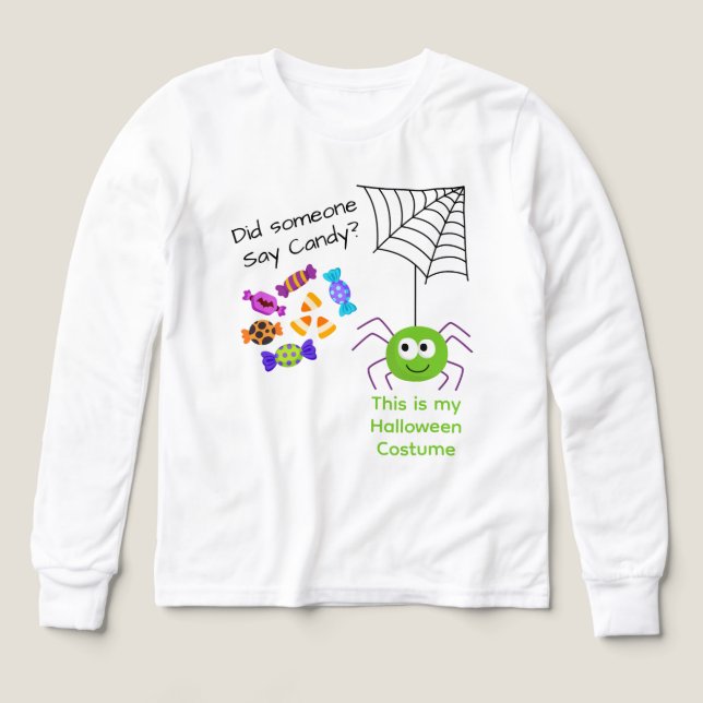 Araignée mignonne et bonbons pour enfants (Motif recto)