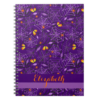 Araignées d'Halloween et bonbons Carnet personnali