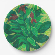Aralia Leaf und Ochids Malerei