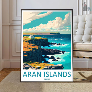 Aran-Inseln Druck Aran-Inseln Heimdekoration Lands Poster