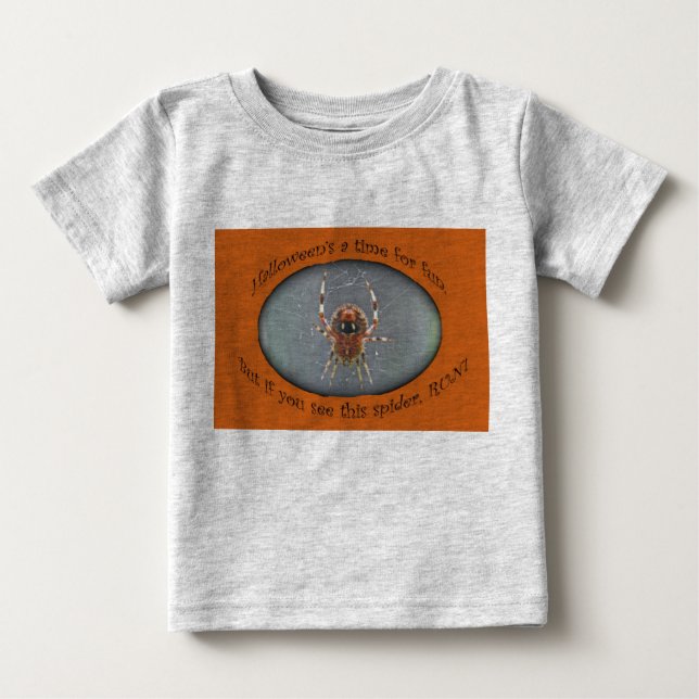 Araneus Orb Weaver Spider Halloween Säugling T - S Baby T-shirt (Vorderseite)