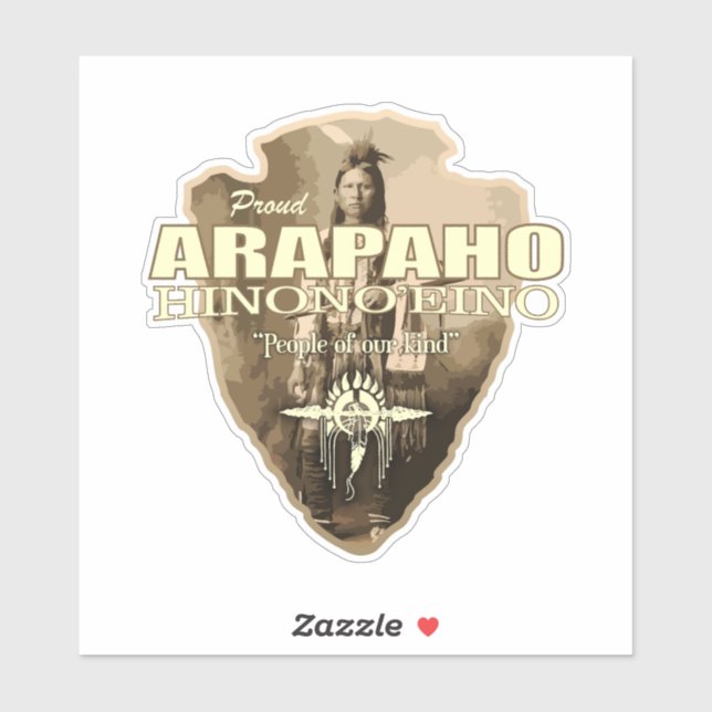 Arapaho (Pfeilspitzen) Aufkleber (Blatt)