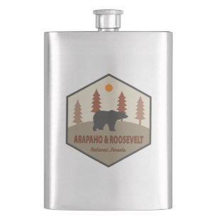 Arapaho und Roosevelt National Forests Bären Flachmann
