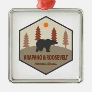 Arapaho und Roosevelt National Forests Bären Ornament Aus Metall