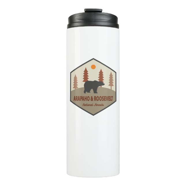 Arapaho und Roosevelt National Forests Bären Thermosbecher (Vorderseite)